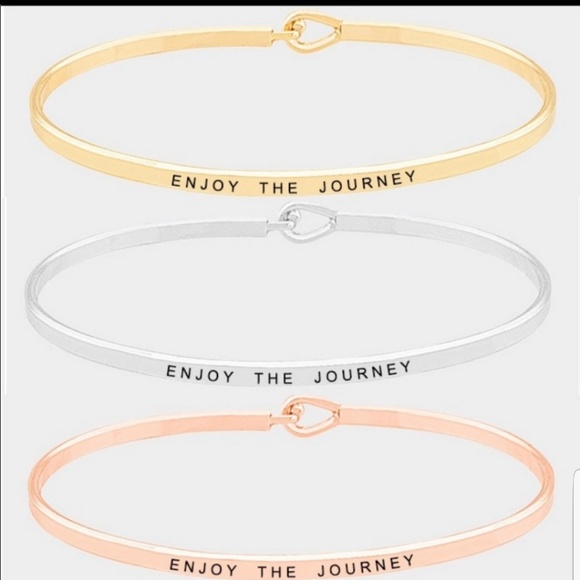 Bracelet bangle thin dainty Inspirational- Silver - Picture 5 of 8